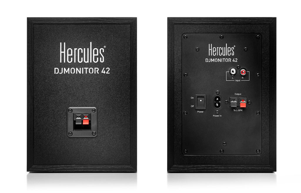 HERCULES DJ MONITOR 42 COPPIA MONITOR DA STUDIO ATTIVI 40W 4" 2 VIE - TechSoundSystem.com