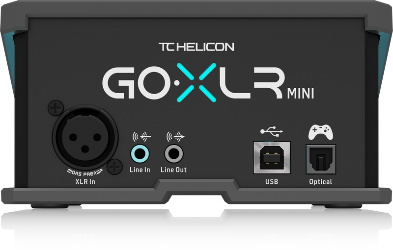 TC HELICON GO-XLR MINI MIXER DI TRASMISSIONE ONLINE CON INTERFACCIA AUDIO USB E PREAMPLIFICATORI MIDAS