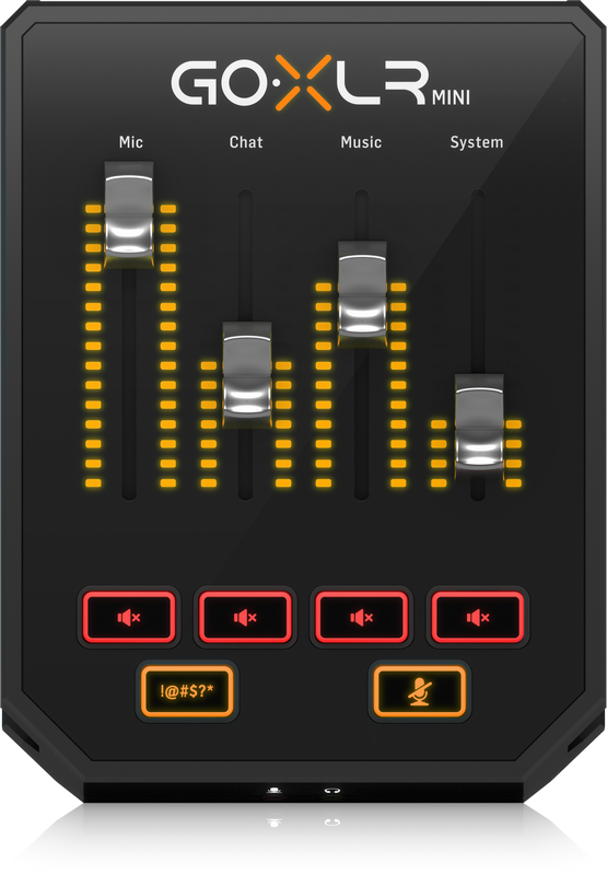 TC HELICON GO-XLR MINI MIXER DI TRASMISSIONE ONLINE CON INTERFACCIA AUDIO USB E PREAMPLIFICATORI MIDAS