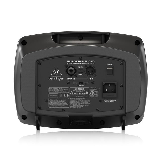 BEHRINGER B105D CASSA PORTATILE MULTIUSO 50 WATT CON LETTORE MP3 E BLUETOOTH EX-DEMO - TechSoundSystem.com