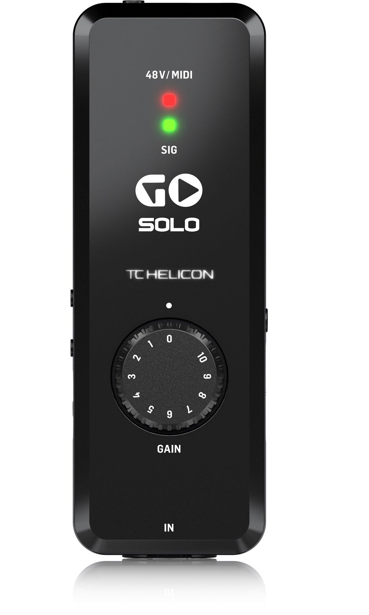 TC HELICON GO SOLO INTERFACCIA AUDIO MIDI PER DISPOSITIVI MOBILI ALTA DEFINIZIONE - TechSoundSystem.com