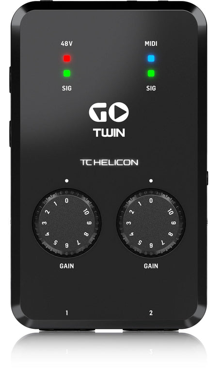 TC HELICON GO TWIN INTERFACCIA AUDIO MIDI DISPOSITIVI MOBILI 2 CANALI ALTA DEFINIZIONE - TechSoundSystem.com