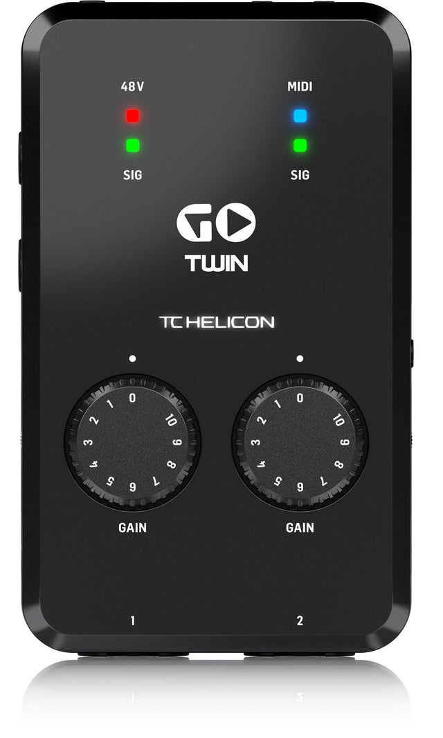 TC HELICON GO TWIN INTERFACCIA AUDIO MIDI DISPOSITIVI MOBILI 2 CANALI ALTA DEFINIZIONE - TechSoundSystem.com