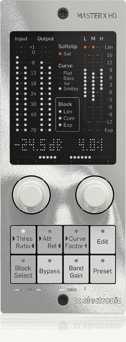 TC ELECTRONIC MASTER X HD NATIVE / MASTER X HD-DT CONTROLLER PLUG-IN ESPANSORE COMPRESSORE E LIMITER CON SUPERFICIE DI CONTROLLO - TechSoundSystem.com