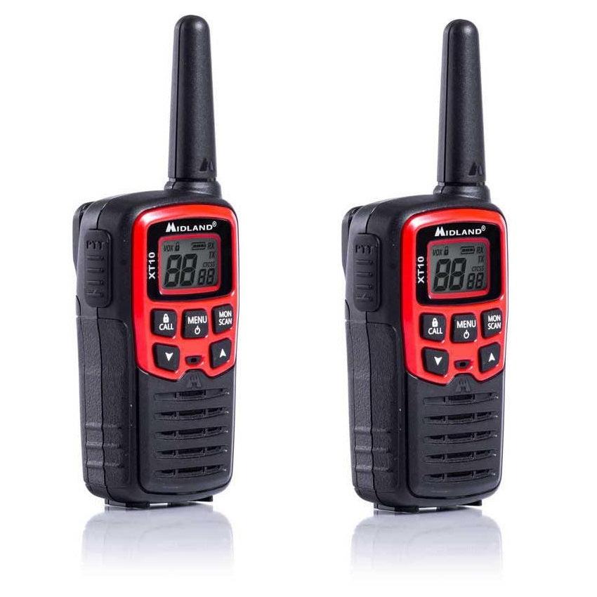 MIDLAND XT10 COPPIA WALKIE TALKIE PORTATA 4 KM 16 CANALI 38 TONI VOX CALL SCAN - TechSoundSystem.com