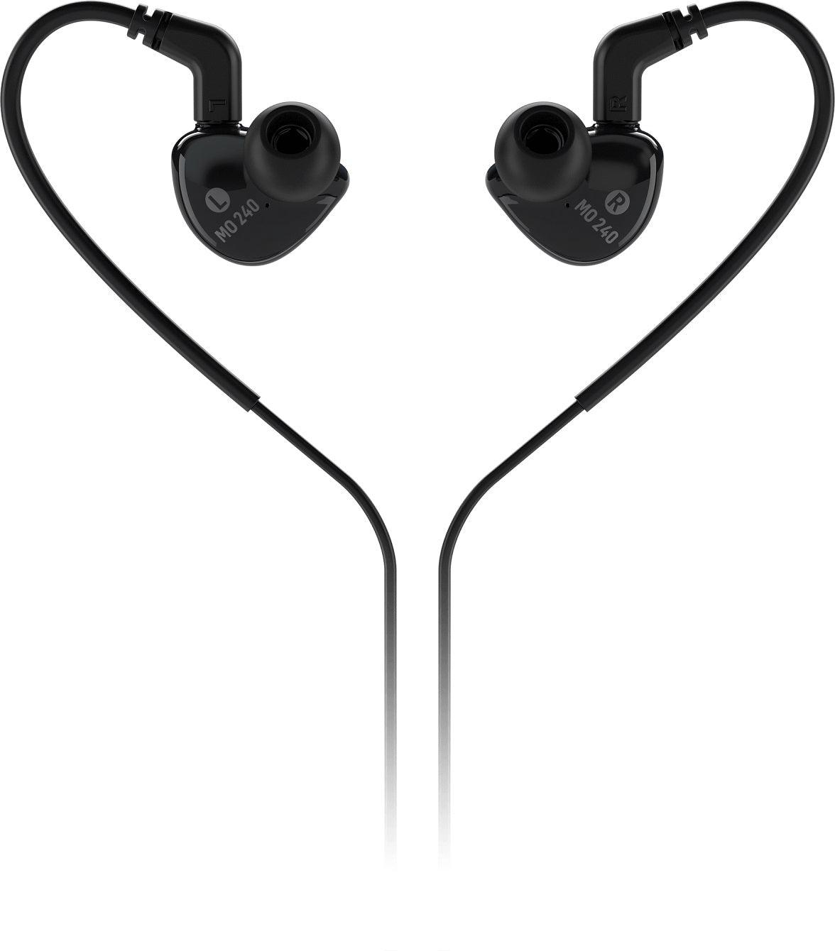 BEHRINGER MO240 AURICOLARE IN EAR MONITOR BLACK NERO - TechSoundSystem.com