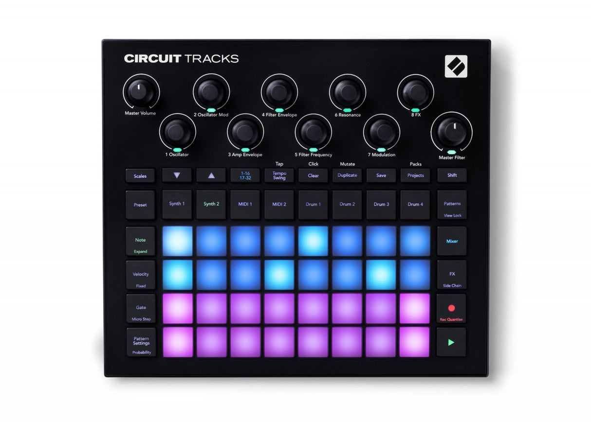 NOVATION CIRCUIT TRACKS GROOVE BOX STAND ALONE