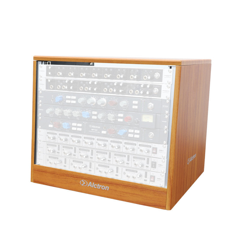 ALCTRON GC19 8U RACK DA STUDIO IN ALLUMINIO E LEGNO 8 UNITA&#039;