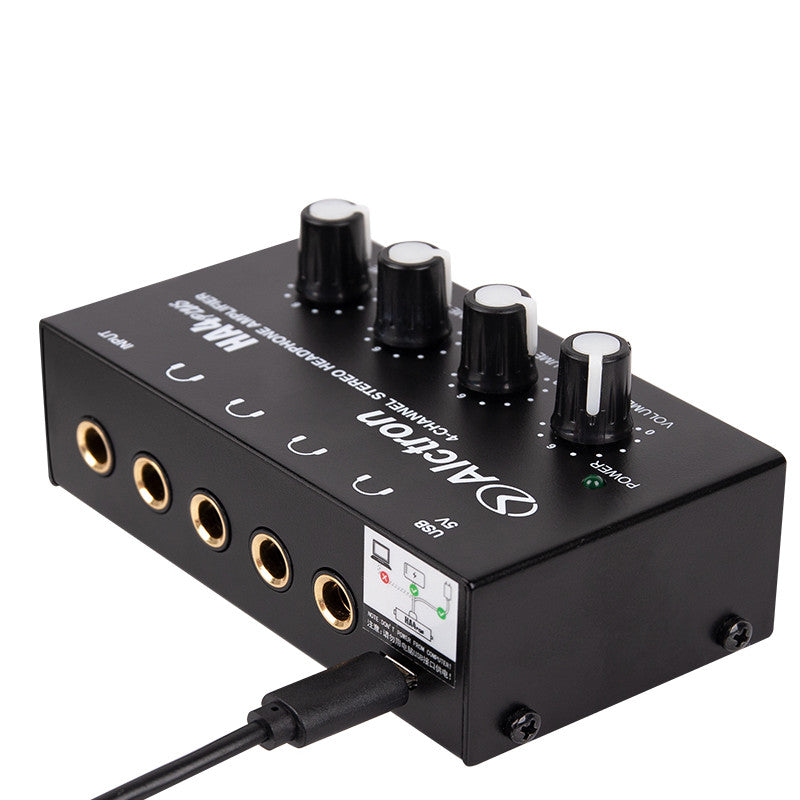 ALCTRON HA4PLUS AMPLIFICATORE PER CUFFIE 4 CANALI - TechSoundSystem.com