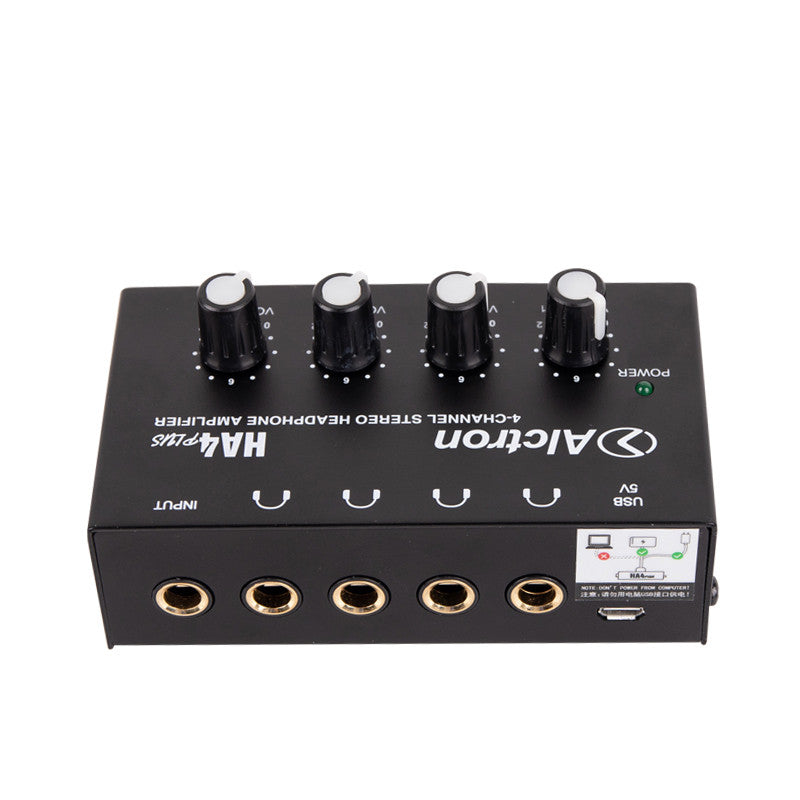 ALCTRON HA4PLUS AMPLIFICATORE PER CUFFIE 4 CANALI - TechSoundSystem.com