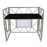 ATOMIC4DJ EVENT TABLE TAVOLO DESK DJ ED EVENTI CON TRALICCIO LUCI CUSTODIA E MENSOLE IN BUNDLE