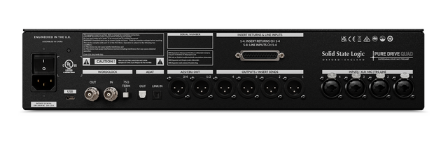 SOLID STATE LOGIC PUREDRIVE QUAD - TechSoundSystem.com