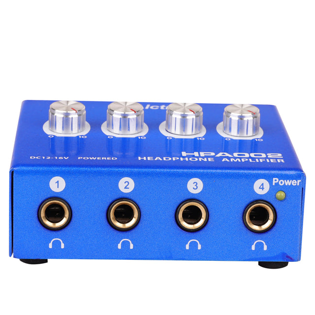 ALCTRON HPA002 PREAMPLIFICATORE CUFFIE 4 CANALI AMPLIFICATORE CUFFIA 4 INGRESSI + ALIMENTATORE - TechSoundSystem.com