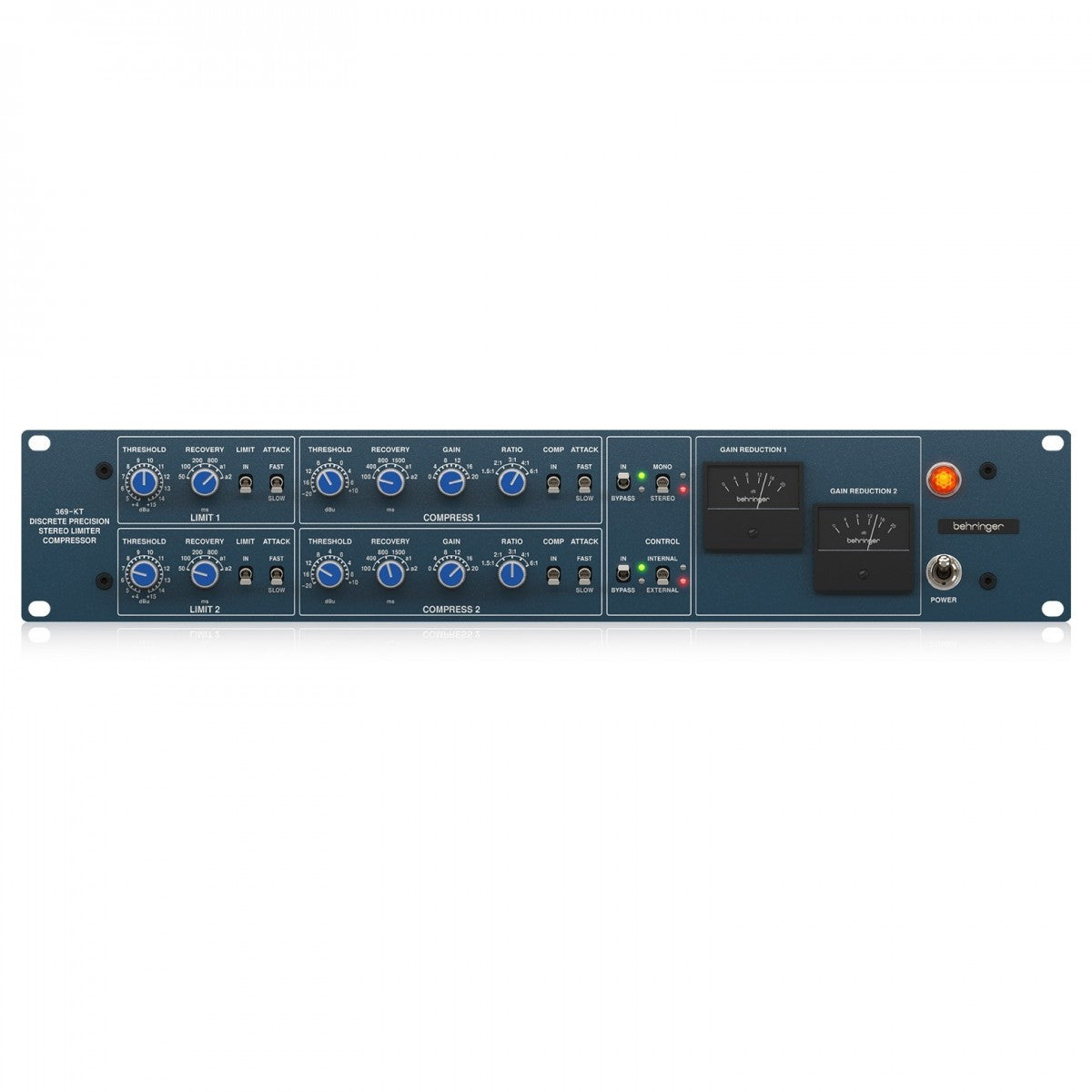 BEHRINGER 369-KT COMPRESSORE E LIMITATORE 2 CANALI TRASFORMATORI MIDAS - TechSoundSystem.com