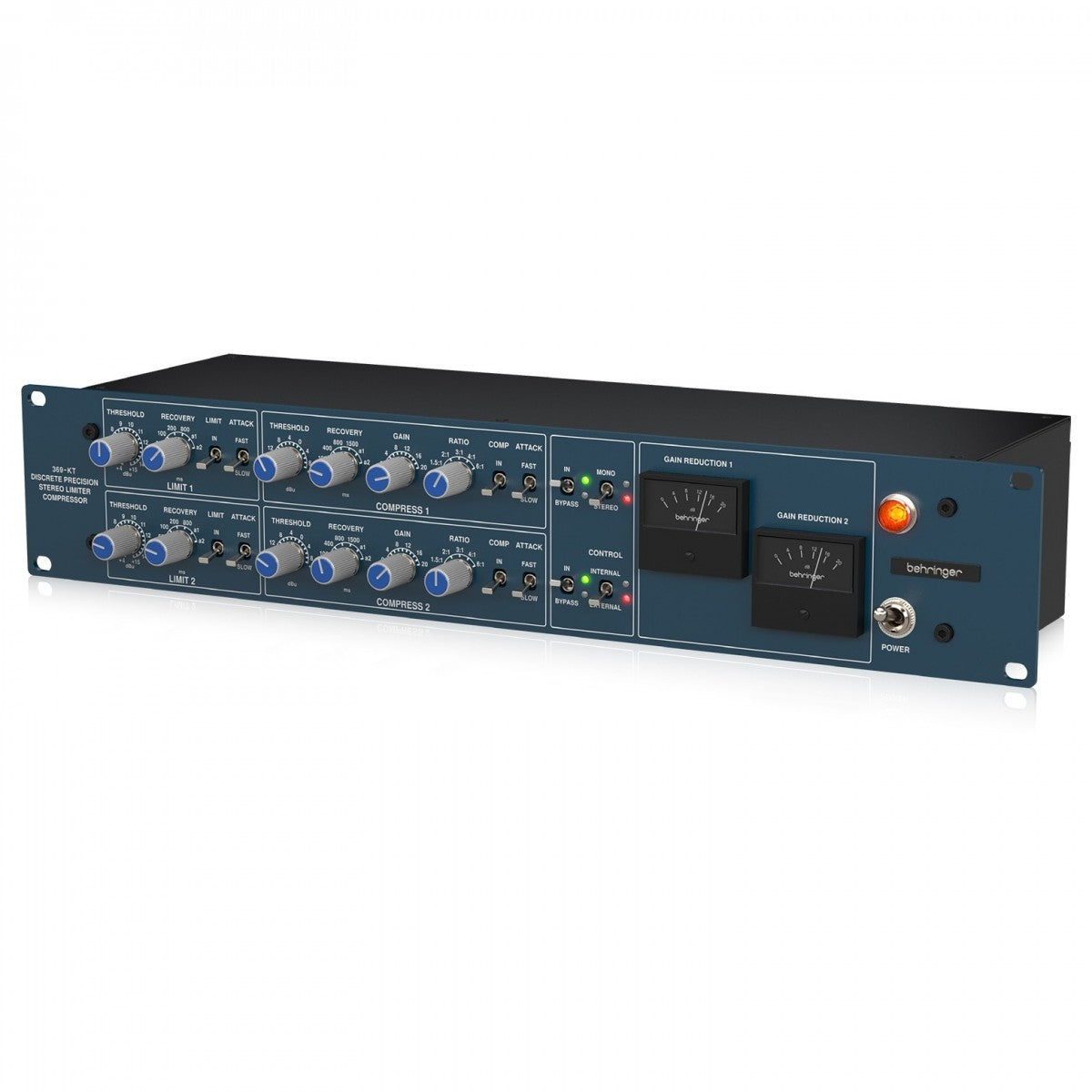 BEHRINGER 369-KT COMPRESSORE E LIMITATORE 2 CANALI TRASFORMATORI MIDAS - TechSoundSystem.com