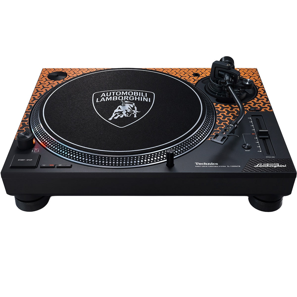 TECHNICS SL1200 M7B LAMBORGHINI LIMITED EDITION ORANGE GIRADISCHI PER DJ