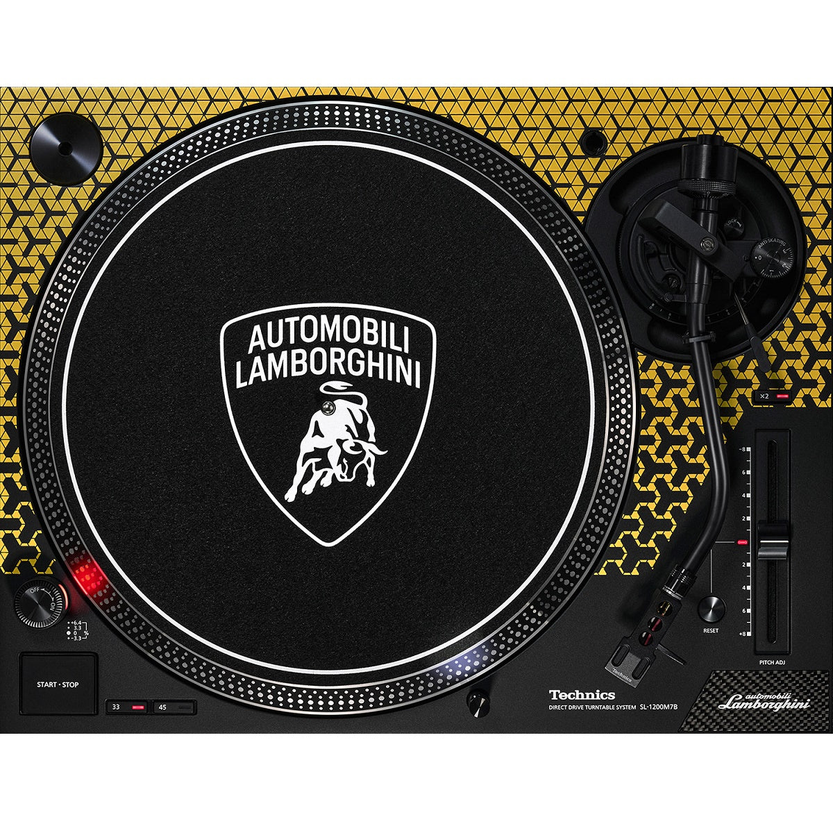 TECHNICS SL1200 M7B LAMBORGHINI LIMITED EDITION YELLOW GIRADISCHI PER DJ