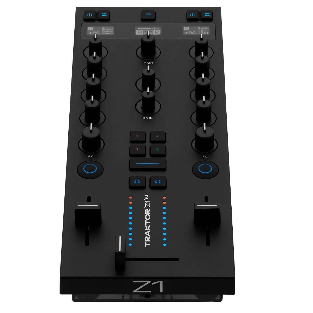 NATIVE INSTRUMENTS TRAKTOR Z1 MK2 MIXER DJ 4 CANALI (MKII) 3 DISPLAY OLED + TRAKTOR PRO 4