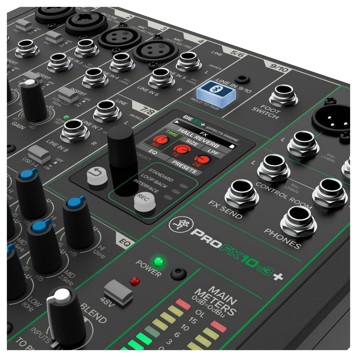 MACKIE PROFX10V3+ MIXER ANALOGICO 10 CANALI CON EFFETTI USB E BLUETOOTH - TechSoundSystem.com