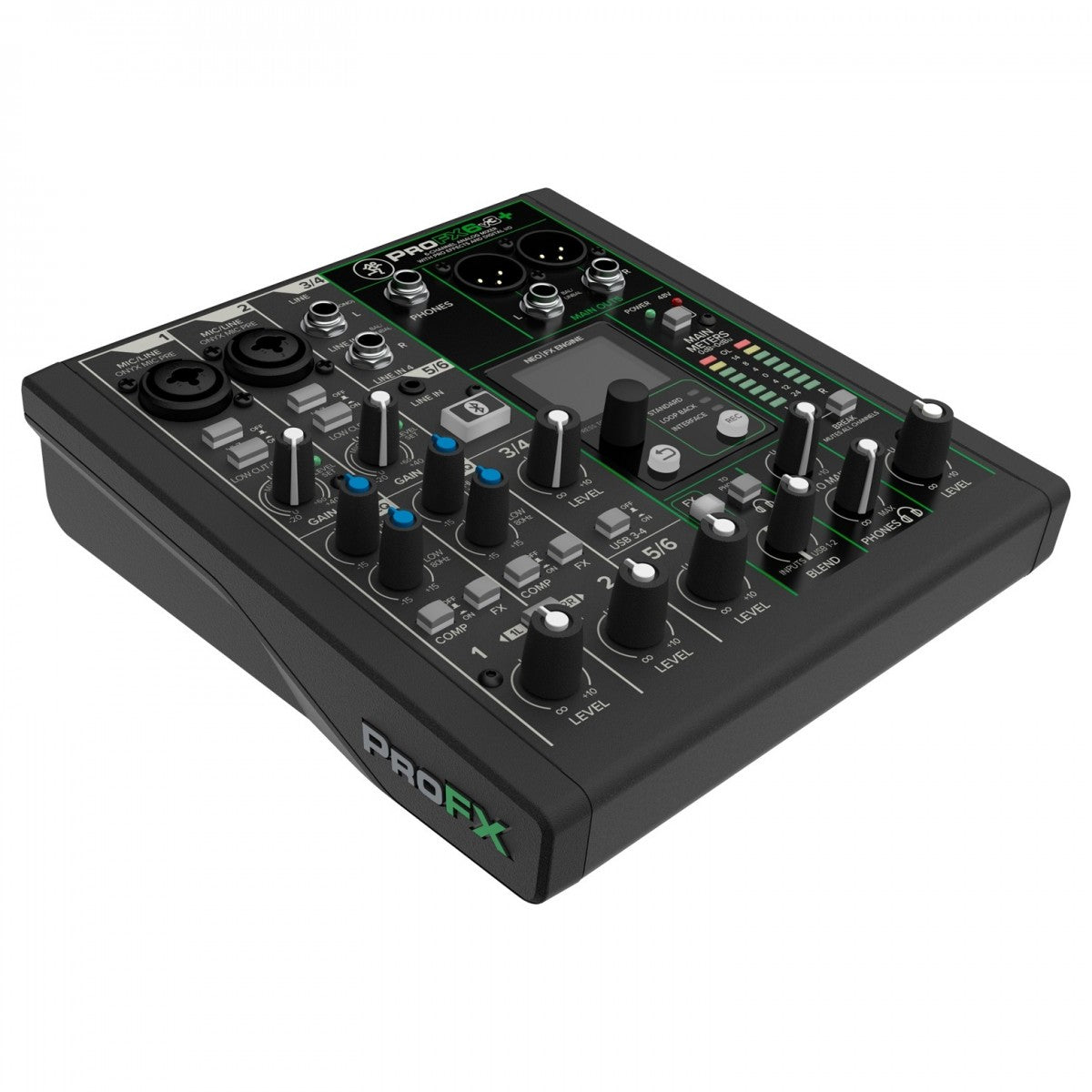 MACKIE PROFX6V3+ MIXER ANALOGICO 6 CANALI CON EFFETTI USB E BLUETOOTH - TechSoundSystem.com