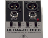 BEHRINGER DI20 ULTRA-DI PRO DI-BOX ATTIVA 2 CANALI O SPLITTER CONVERTE 2 LINE JACK A 2 XLR BILANCIATI - TechSoundSystem.com