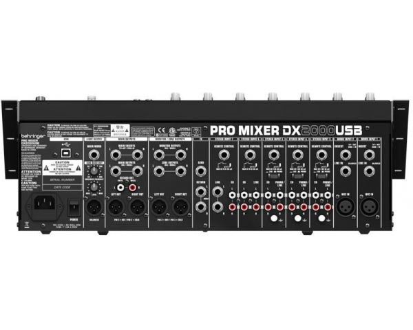 BEHRINGER DX2000USB MIXER DJ 7 CANALI CROSSFADER OTTICO E USB