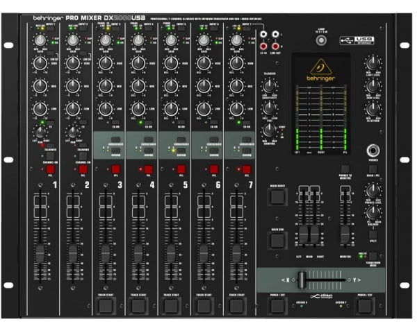 BEHRINGER DX2000USB MIXER DJ 7 CANALI CROSSFADER OTTICO E USB