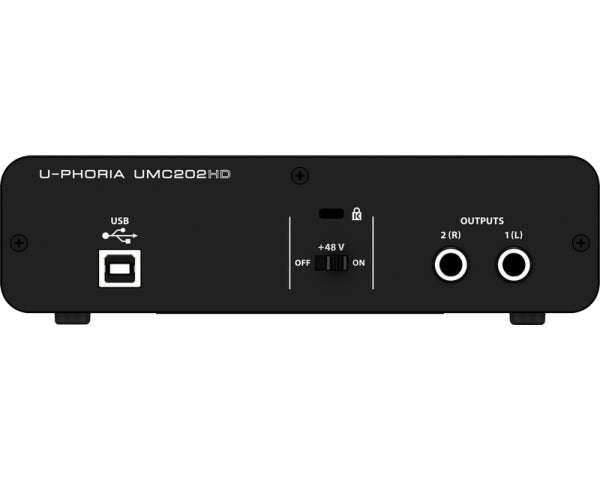 BEHRINGER U-PHORIA STUDIO PRO KIT REGISTRAZIONE INTERFACCIA AUDIO USB UMC202HD MICROFONO A CONDENSATORE C1 CUFFIA HPS5000 - TechSoundSystem.com