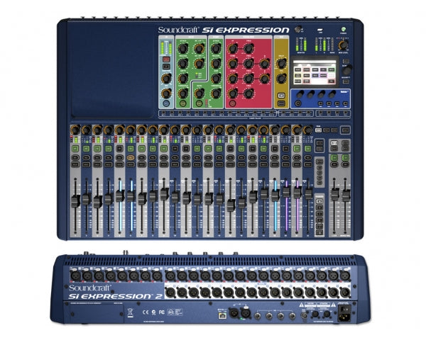 SOUNDCRAFT SI EXPRESSION2 MIXER DIGITALE MIDI 24 CANALI + ALIMENTATORE UNIVERSALE - TechSoundSystem.com