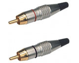 EXTREME 1JS2R1PRO 1 JACK S MASCHIO 1/4" 6,3MM- 2 RCA MASCHIO CAVO AUDIO DI SEGNALE SCHERMATO MT 1 - TechSoundSystem.com