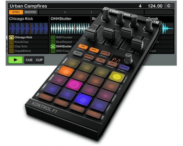 NATIVE INSTRUMENTS TRAKTOR KONTROL F1 CONTROLLER TRAKTOR PRO 2.5 STEMS READY - TechSoundSystem.com