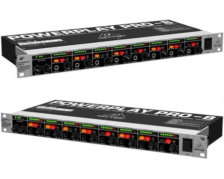 BEHRINGER HA8000-V2 POWERPLAY-PRO AMPLIFICATORE CUFFIE 8 CANALI NUOVA VERSIONE BASSO RUMORE E CONSUMO MAGGIORE RISPOSTA - TechSoundSystem.com