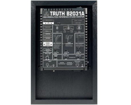 BEHRINGER B2031A TRUTH STUDIO MONITOR ATTIVO 2 VIE 225 WATT ( singolo ) - TechSoundSystem.com