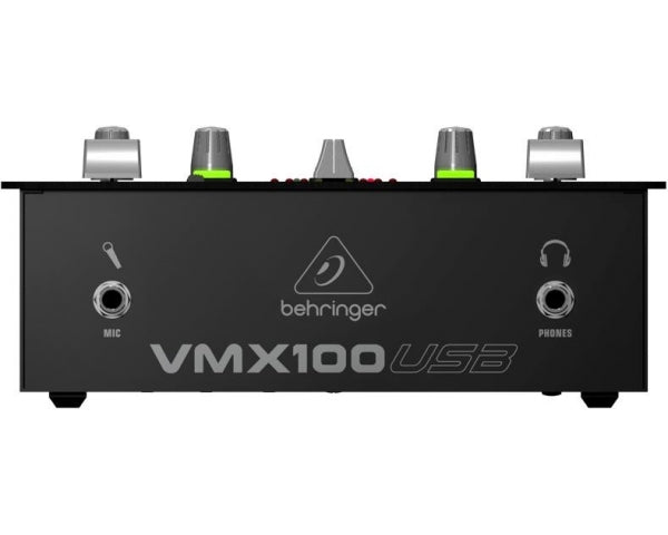 BEHRINGER VMX100USB PRO MIXER DJ 2 CANALI CON CONTABATTUTE + INGRESSO MICROFONO + INTERFACCIA AUDIO USB + SOFTWARE GRATUITO - TechSoundSystem.com