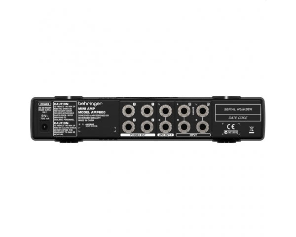 BEHRINGER AMP800 V2 MINI-AMP AMPLIFICATORE PER CUFFIE STEREO 4 CANALI - TechSoundSystem.com