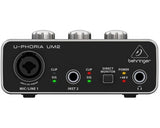 BEHRINGER UM2 U-PHORIA INTERFACCIA 2X2 USB SCHEDA AUDIO 2 IN 2 OUT PREAMPLIFICATORE MICROFONICO SOFTWARE PC MAC EX-DEMO - TechSoundSystem.com