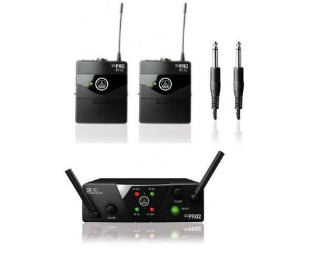 AKG WMS40MINI 2 INSTRUMENTAL SET DOPPIO RADIOMICROFONO PER STRUMENTI ISM2/3 - TechSoundSystem.com