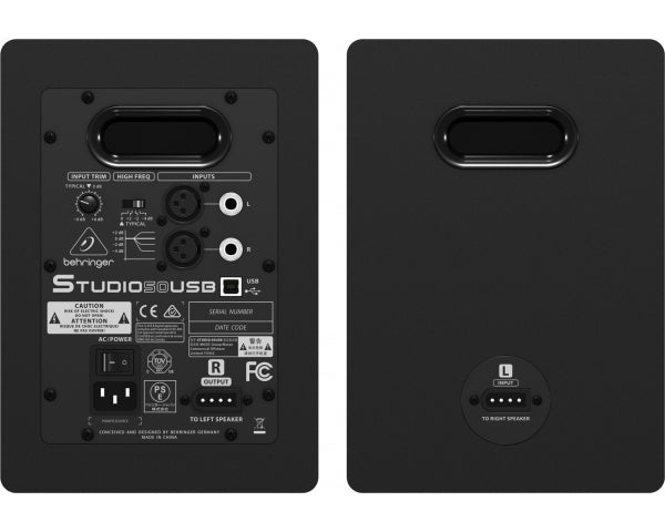 BEHRINGER STUDIO50-USB COPPIA STUDIO MONITOR DIGITALI 2 VIE 5"/1" 200 WATT XLR / JACK TRS IN