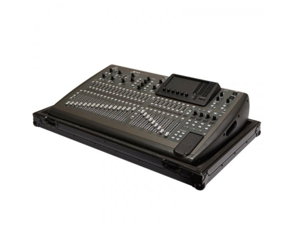 BLACK CASE BCX32 FLIGHT CASE PER MIXER BEHRINGER X32 NERO MANIGLIE RITORNO CHIUSURE FARFALLA INCASSATE - TechSoundSystem.com