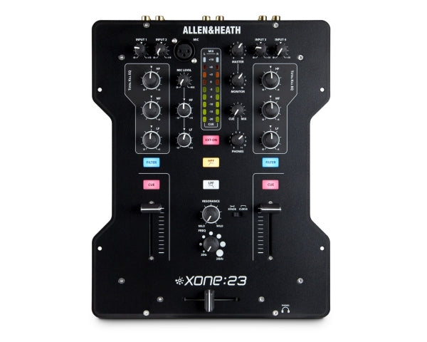 ALLEN & HEATH XONE:23 MIXER PER DJ 2 IN 2 OUT EQUALIZZATORE 3 BANDE KILL FX-LOOP XLR MIC IN X-ONE-23 EX-DEMO