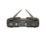 PROEL WM600DH PLL UHF RADIOMICROFONO DOPPIO ARCHETTO + LAVALIER + BODYPACK WIRELESS 4 CANALI - TechSoundSystem.com