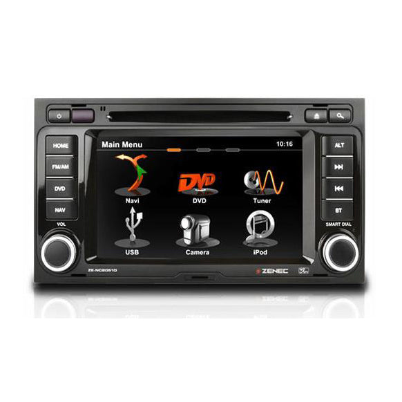 Zenec ZE-NC2051D Autoradio 2 DIN per VW T5 Multivan custom fit con GPS - TechSoundSystem.com