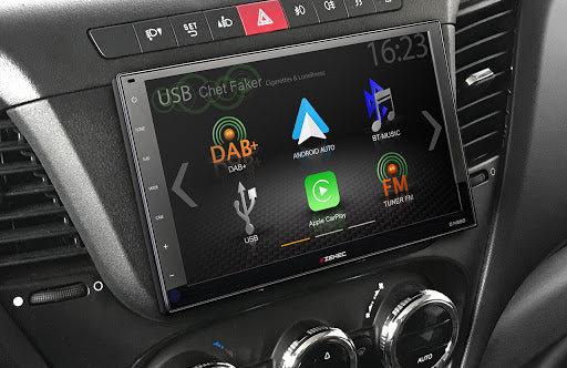 ZENEC Z-N966 autoradio 2 DIN da 9", Apple CarPlay e Android Auto, 3 ingressi camera - TechSoundSystem.com