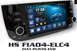 Hardstone HS FIA04-ELC4 Autoradio Android per FIAT PUNTO EVO, 8 CORE WIFI LTE