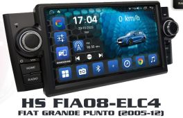 Hardstone HS FIA08-ELC4 Autoradio Android per FIAT GRANDE PUNTO (2005-2012)