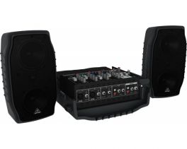 BEHRINGER PPA200 SISTEMA PORTATILE COMPATTO 5 CANALI 150 WATT CASSE + MIXER + MICROFONO +CAVI - 1 - Techsoundsystem.com