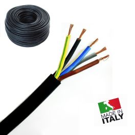 CAVO ALIMENTAZIONE H07RN-F 5G35 MM2 ISOLAMENTO NEOPRENE CON 5 CONDUTTORI SEZIONE 35MMQ ( AL METRO ) - 1 - Techsoundsystem.com