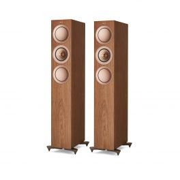 Kef R5 WALNUT coppia diffusori da pavimento TRE Vie Bass Reflex. Uni-Q Tweeter 25mm + Mid 125mm - 1 - Techsoundsystem.com